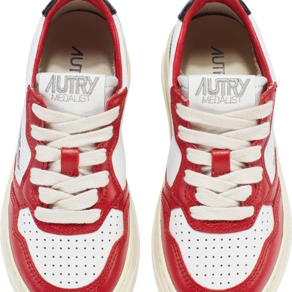Autry Kids Sneakers - Red and White
